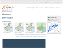 Tablet Screenshot of meteosantangelo.it